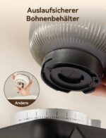 Neretva Elektrische Koffiemolen met Kegelmahlwerk - 40 Maalgraden - Antistatisch - Edelstaal - Afbeelding 7