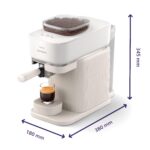 PHILIPS Baristina Espressomachine met Maalwerk & Melkopschuimer, 16 Bar, Wit - Afbeelding 9