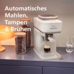 PHILIPS Baristina Espressomachine met Maalwerk & Melkopschuimer, 16 Bar, Wit - Afbeelding 3