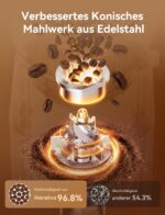Neretva Elektrische Koffiemolen met Kegelmahlwerk - 40 Maalgraden - Antistatisch - Edelstaal - Afbeelding 2