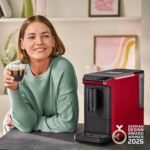 Tchibo Esperto mini Volautomatische Koffiemachine Rood - 16 cm breed met Maalbonen & Probierset - Afbeelding 2